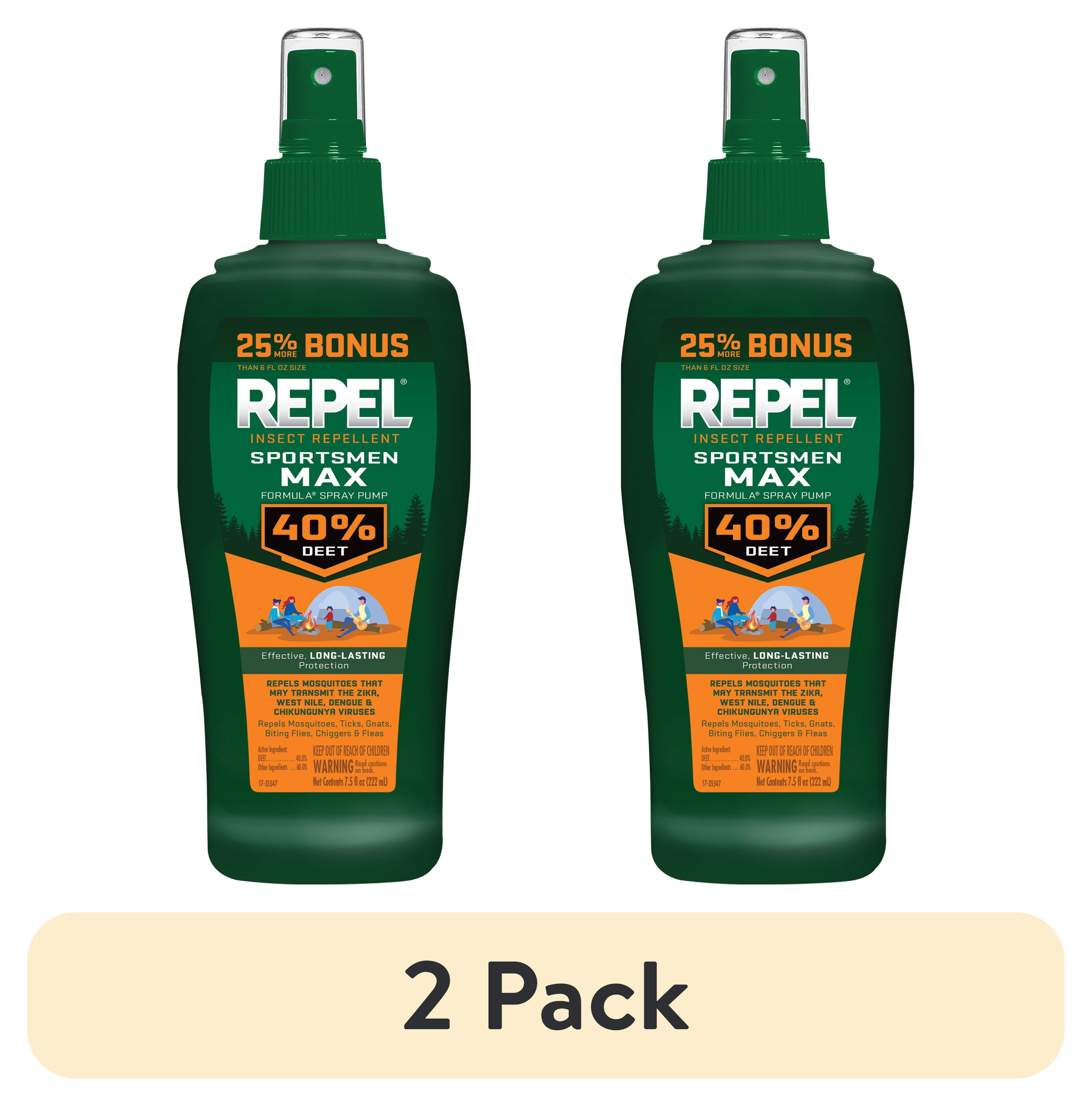 (2 pack) Repel Sportsmen Max Formula Insect and Mosquito Repellent, Bug Spray with 40% DEET, 7.5 Oz
