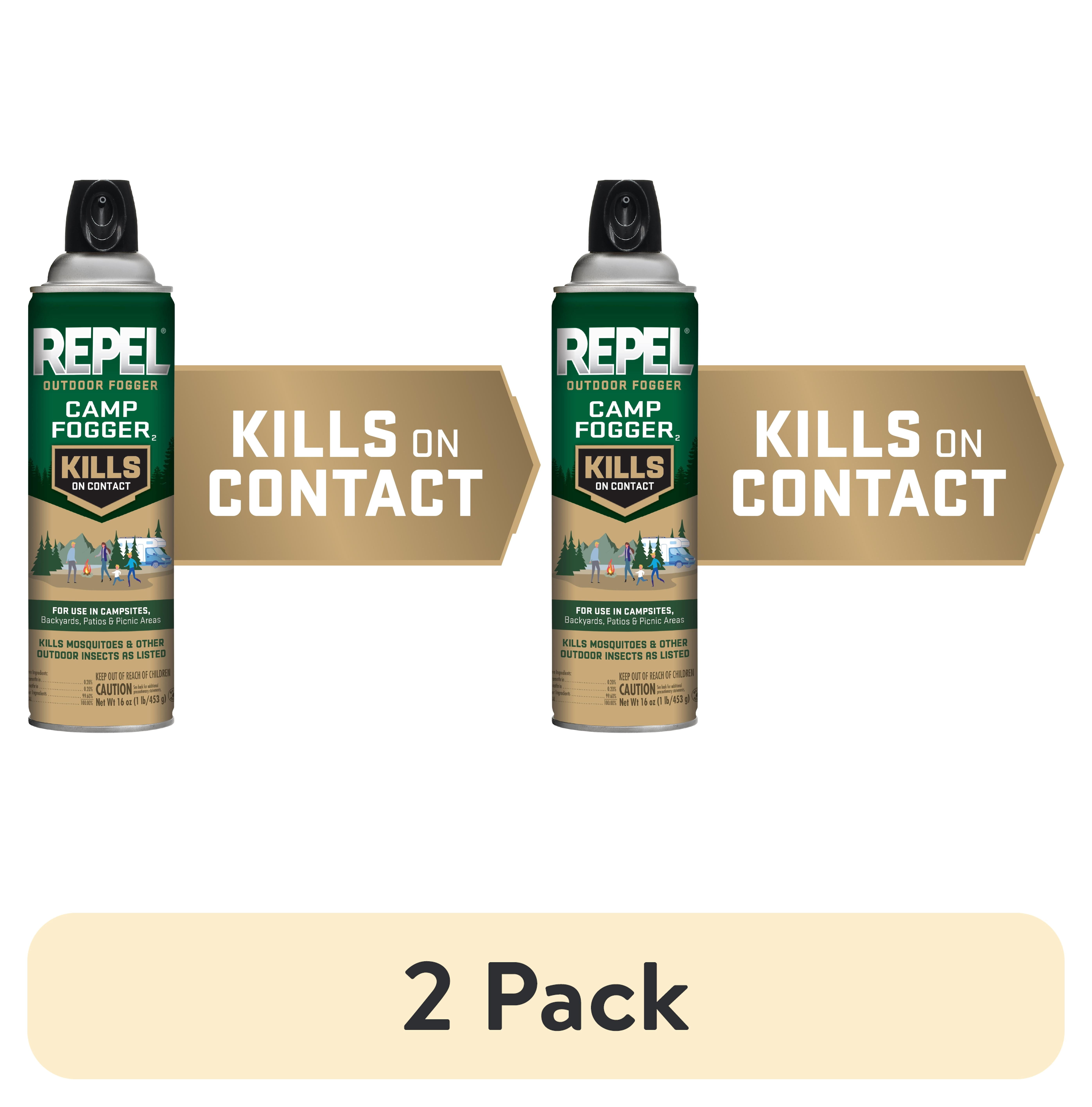(2 pack) Repel Outdoor Fogger Camp Fogger, Kills Mosquitoes and Other Outdoor Insects, 16 oz