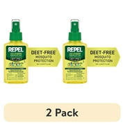 2 pack Repel Plant-Based Lemon Eucalyptus Insect and Mosquito Repellent, DEET-Free Bug Spray, 4 Oz