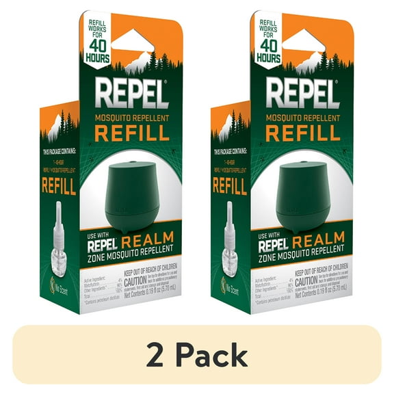 (2 pack) Repel Realm Zone Mosquito Repellent Refill Cartridge, Mosquito Repeller
