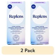 2 pack Replens Long Lasting Vaginal Moisturizer 8 Pre-filled Disposable Applicators