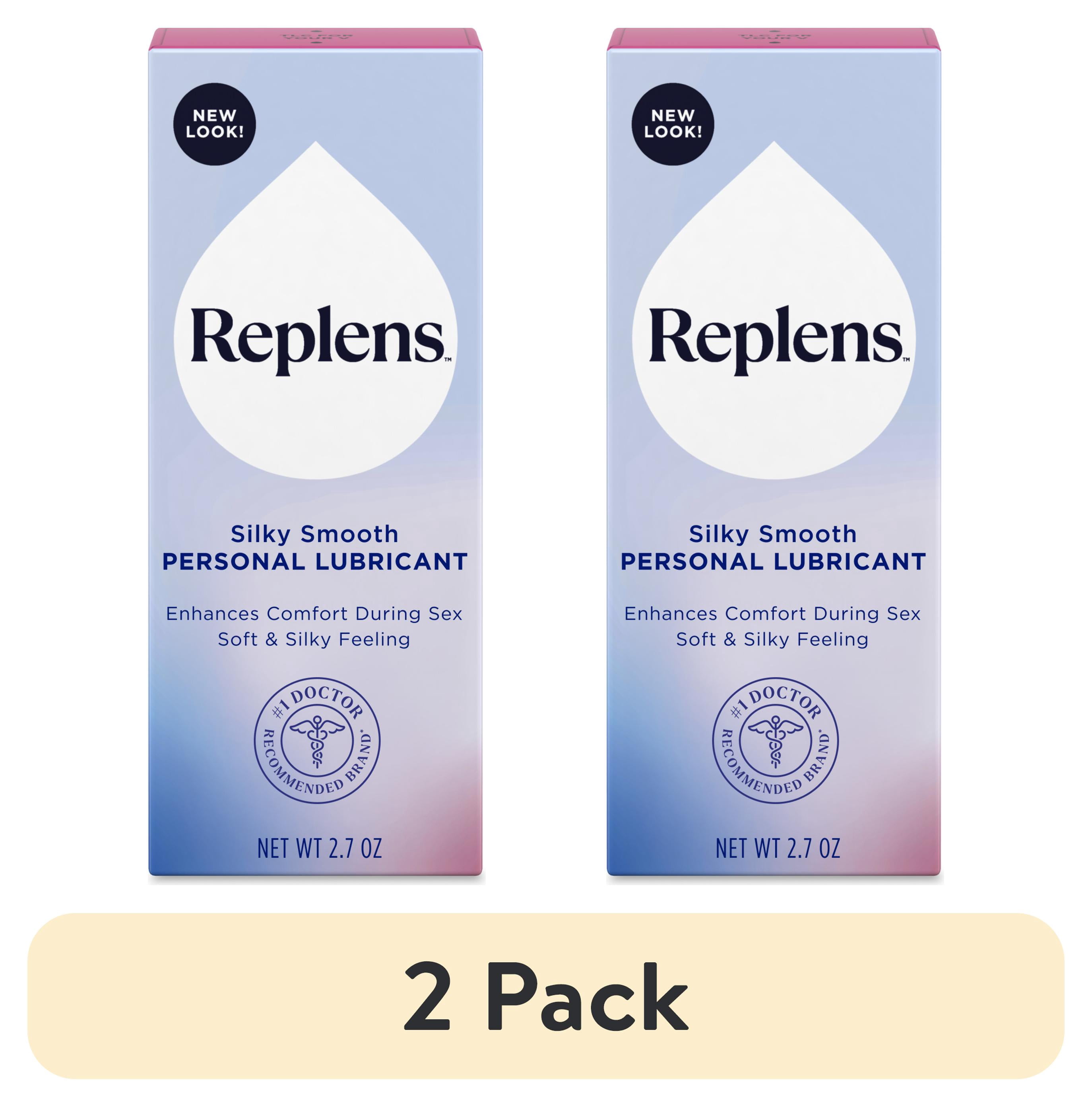 2 pack) Replens Silky Smooth Personal Lubricant, Fragrance-Free Silicone  Vaginal Lube, 2.7 oz - Walmart.com
