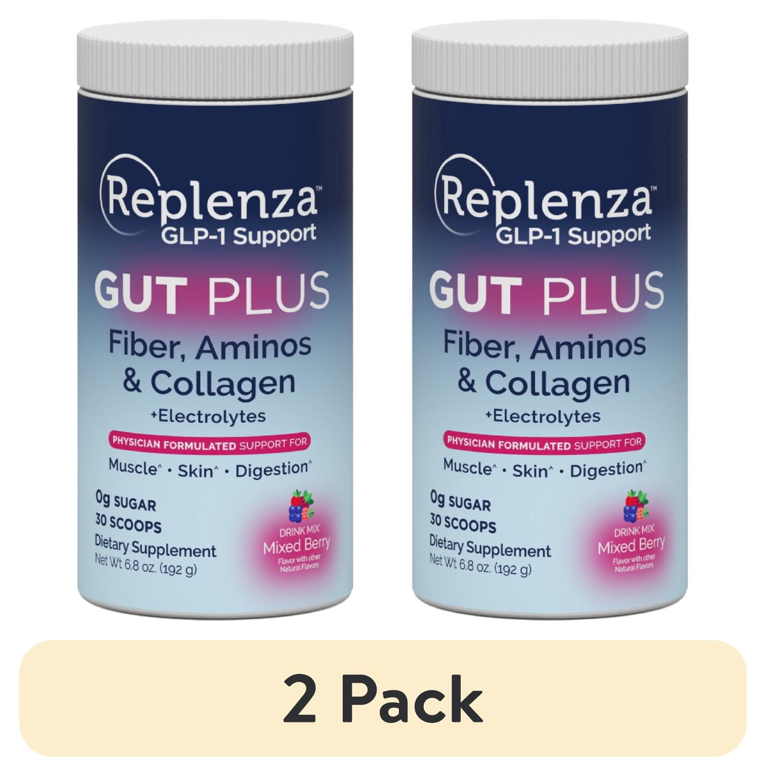 2 pack) Replenza GLP-1 Support, Gut Plus, Supports Muscle Recovery