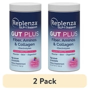 2 pack Replenza GLP-1 Support, Gut Plus, Supports Muscle Recovery, Digestive Health, Mixed Berry, 15 Servings