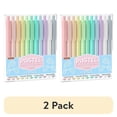 thumbnail image 1 of (2 pack) Retractable Pastel Gel Ink Pens, Shuttle Art 11 Pack Black Ink Pens, Cute Pens 0.5mm Fine Point for Writing Journaling Taking Notes, 1 of 10