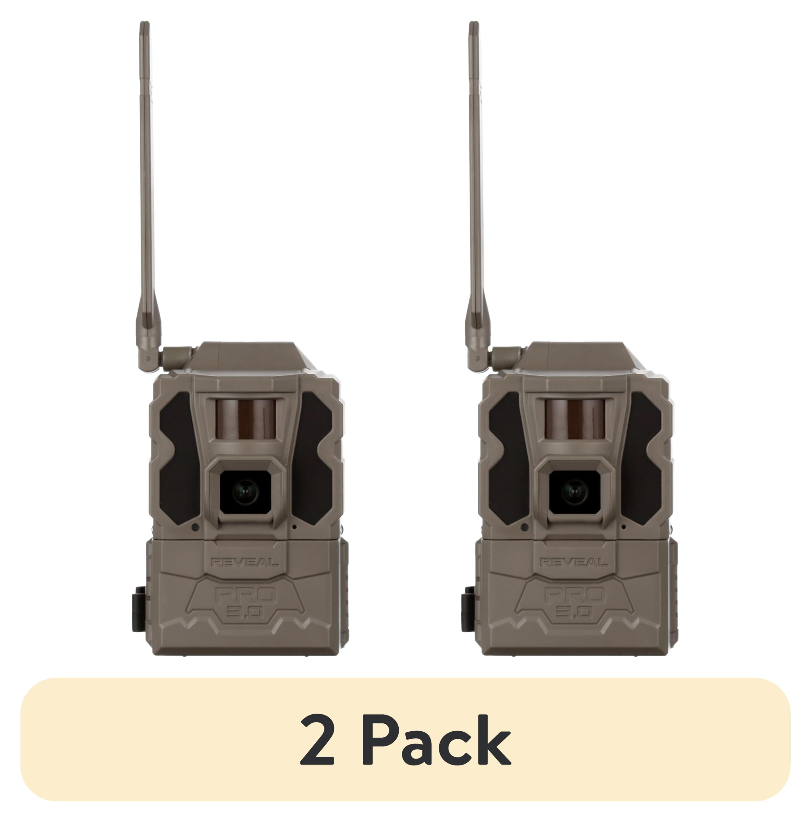 (2 pack) Reveal by Tactacam Pro 3.0 Cellular Trail Camera – 4G LTE Hunting & Wildlife Monitoring Camera with GPS, No-Glow Night Vision, Motion Activated, No WiFi Required