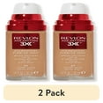 (2 pack) Revlon Age Defying 3X Cream Foundation Makeup, SPF 20, Honey ...