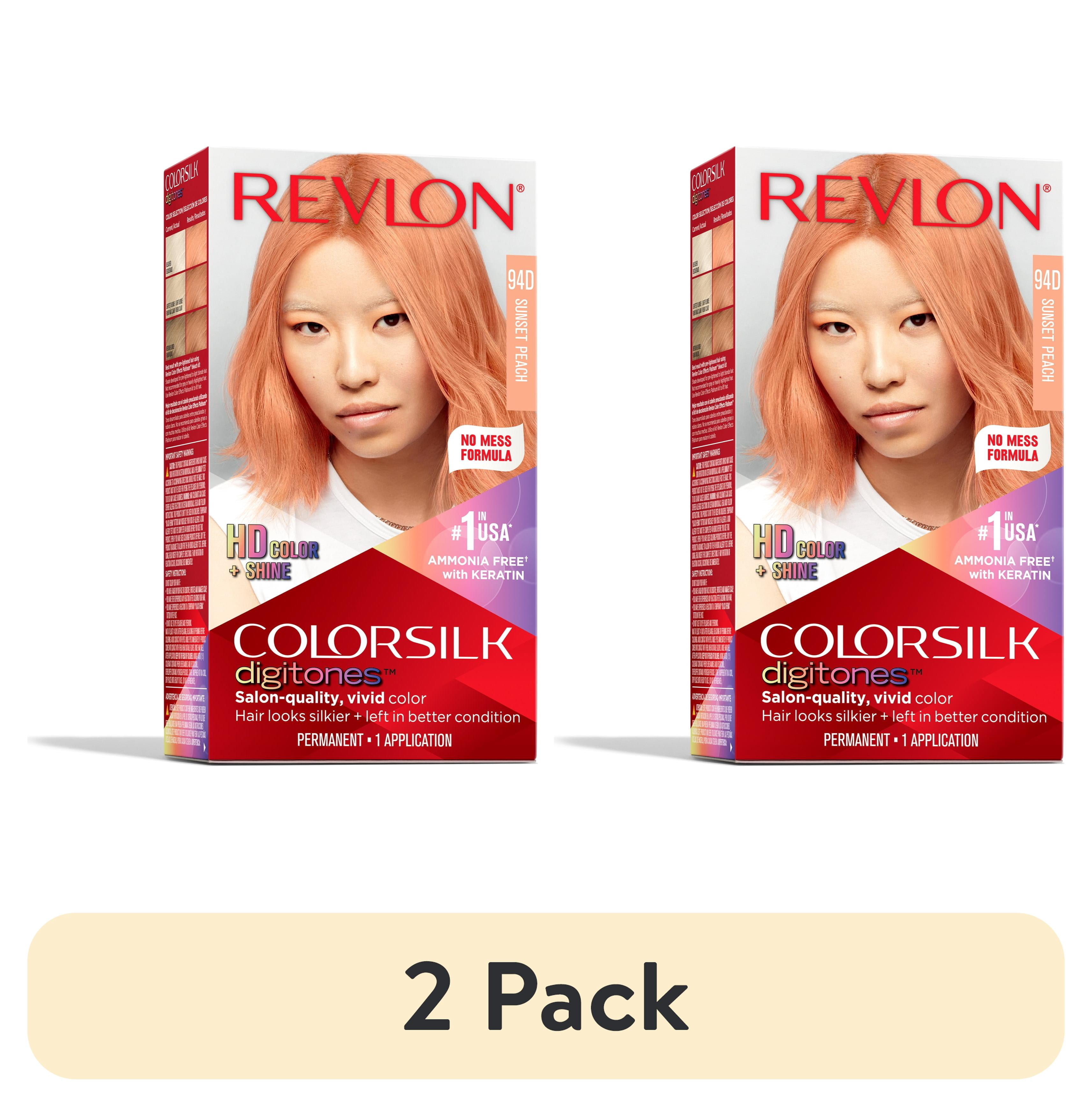 2 pack) Revlon Colorsilk Digitones Permanent Hair Color with