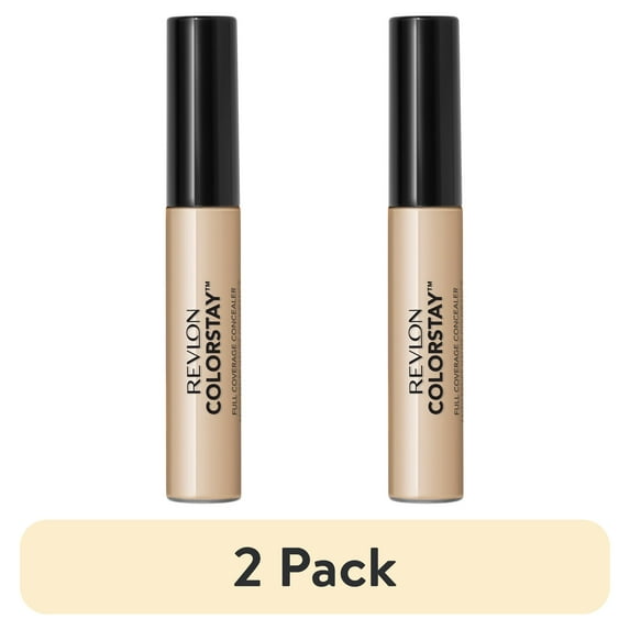 (2 pack) Revlon ColorStay Concealer, Longwearing Full Coverage Color Correcting Makeup, Bisque, 0.21 fl oz
