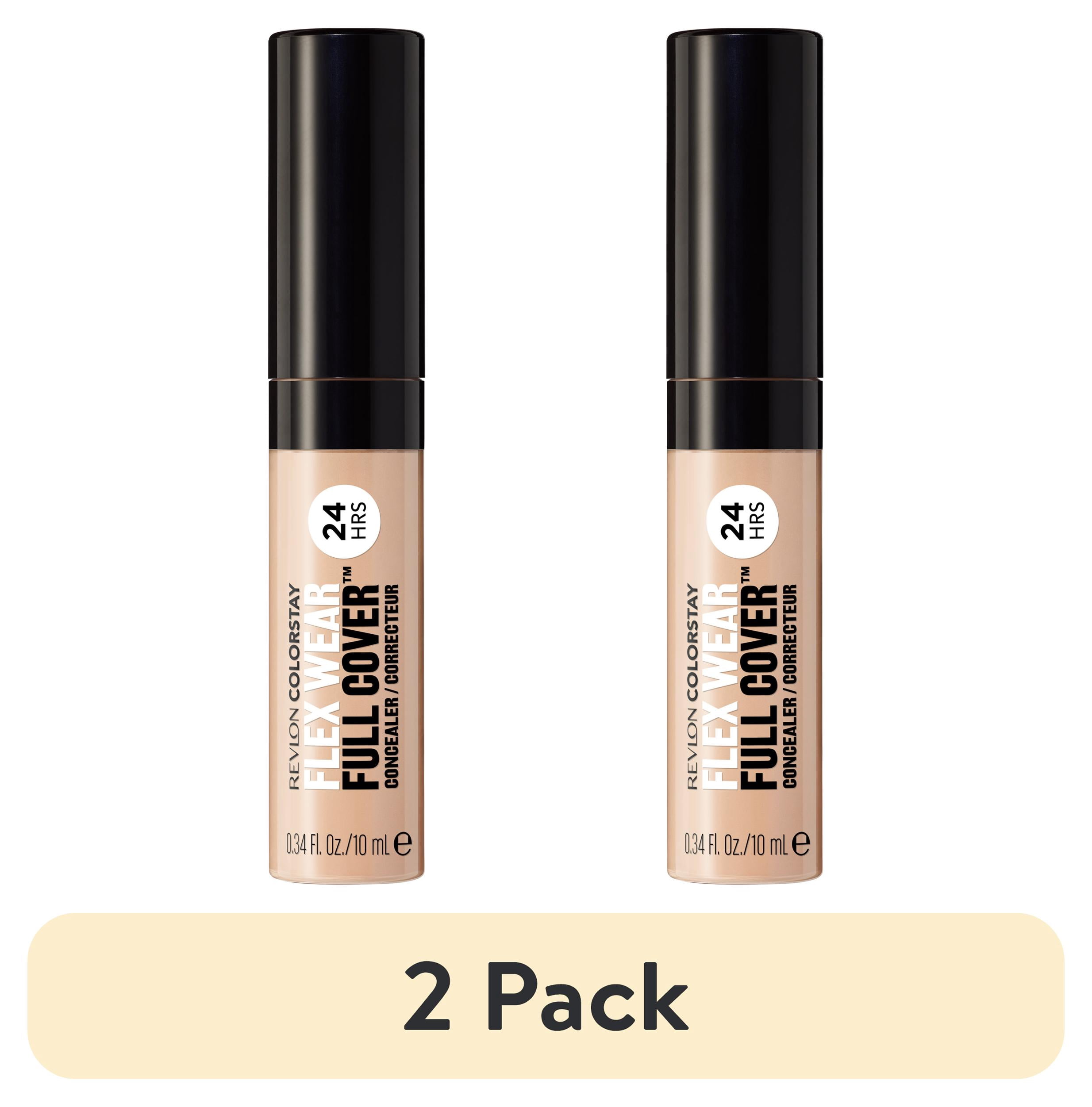 (2 pack) Revlon ColorStay Flex Wear Concealer, Full Coverage, 24HR Wear, 005 Fair, 0.34 fl oz