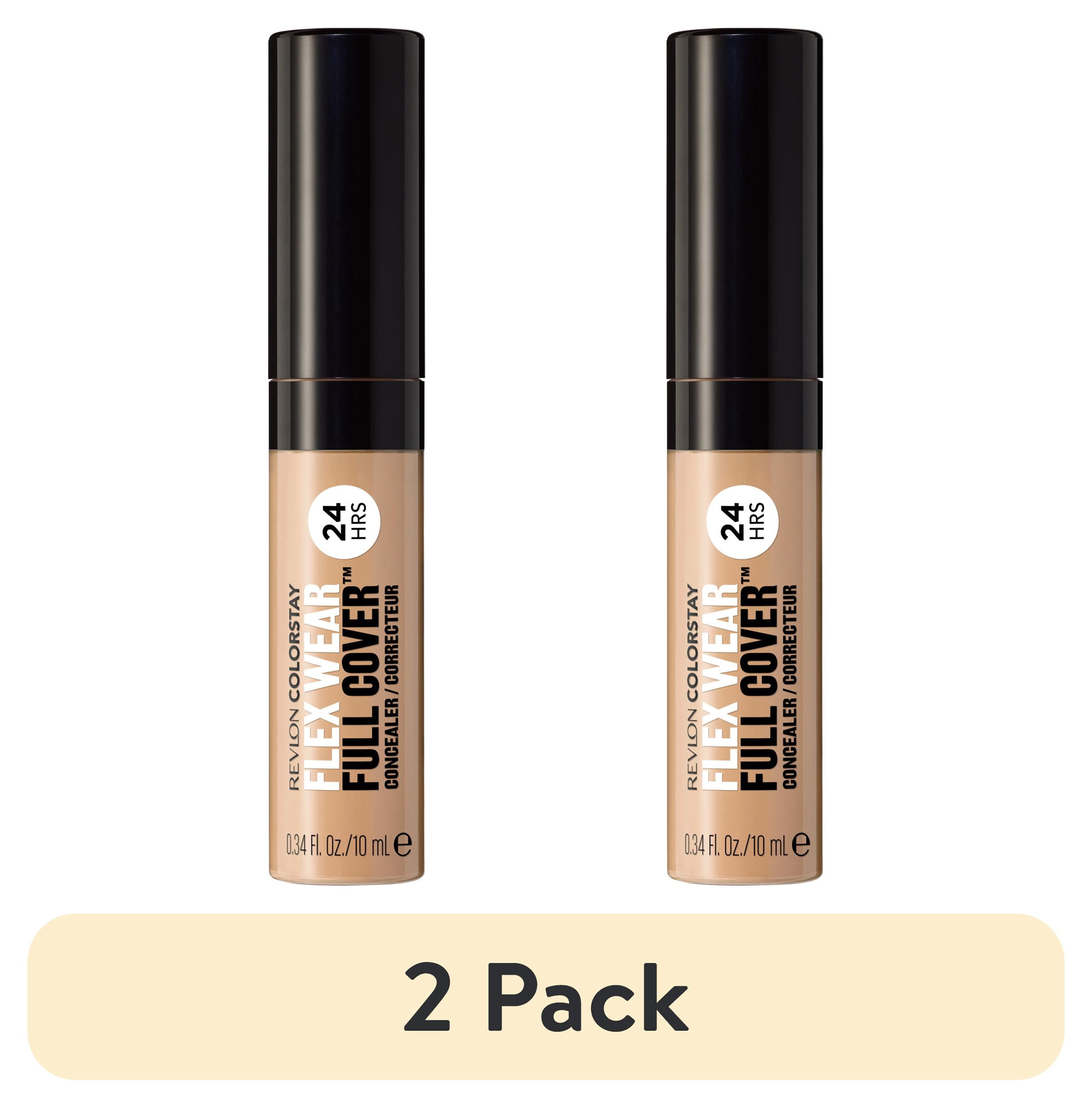(2 pack) Revlon ColorStay Flex Wear Concealer, Full Coverage, 24HR Wear, 050 Medium Deep, 0.34 fl oz