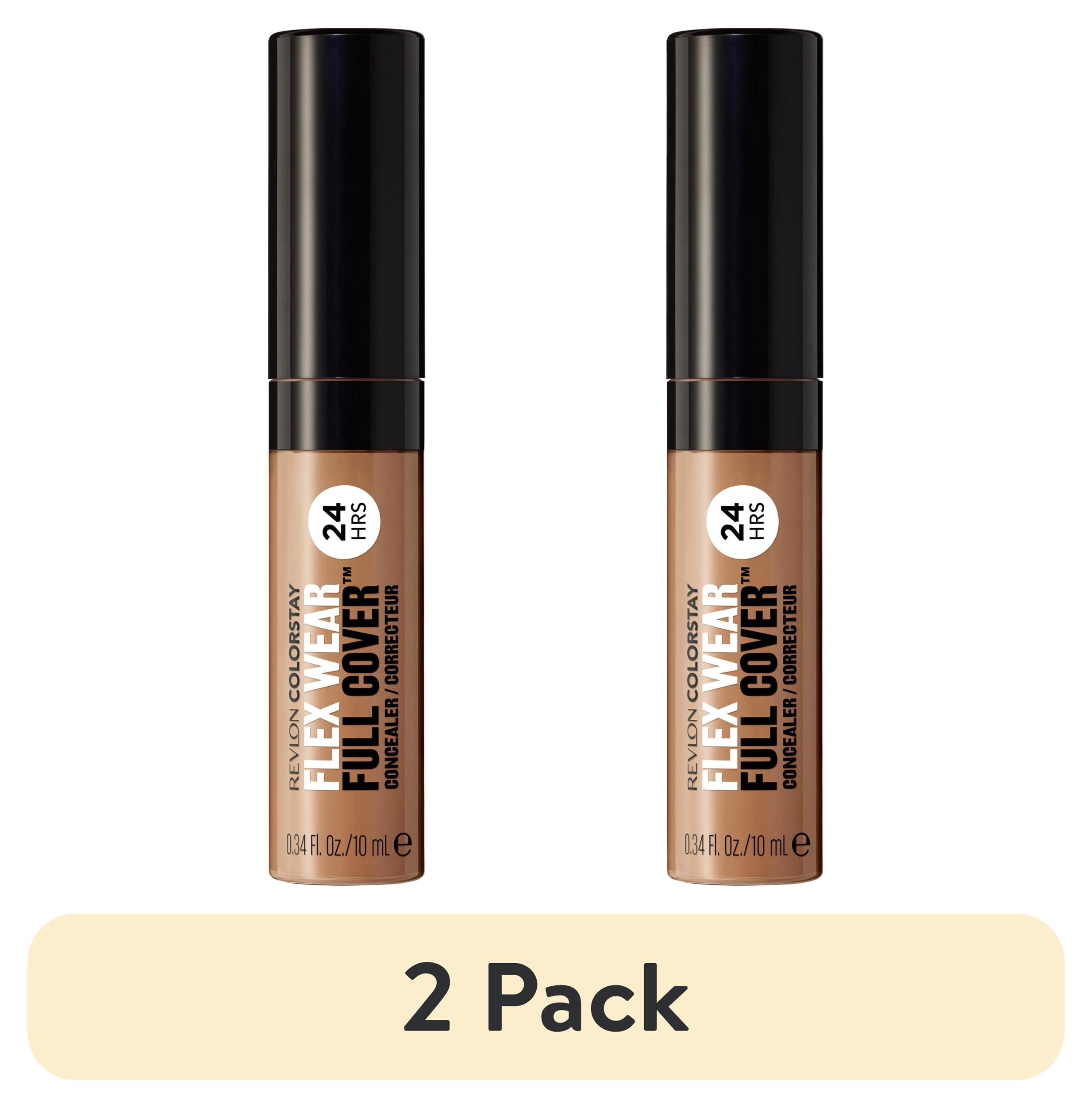 (2 pack) Revlon ColorStay Flex Wear Concealer, Full Coverage, 24HR Wear, 060 Deep, 0.34 fl oz