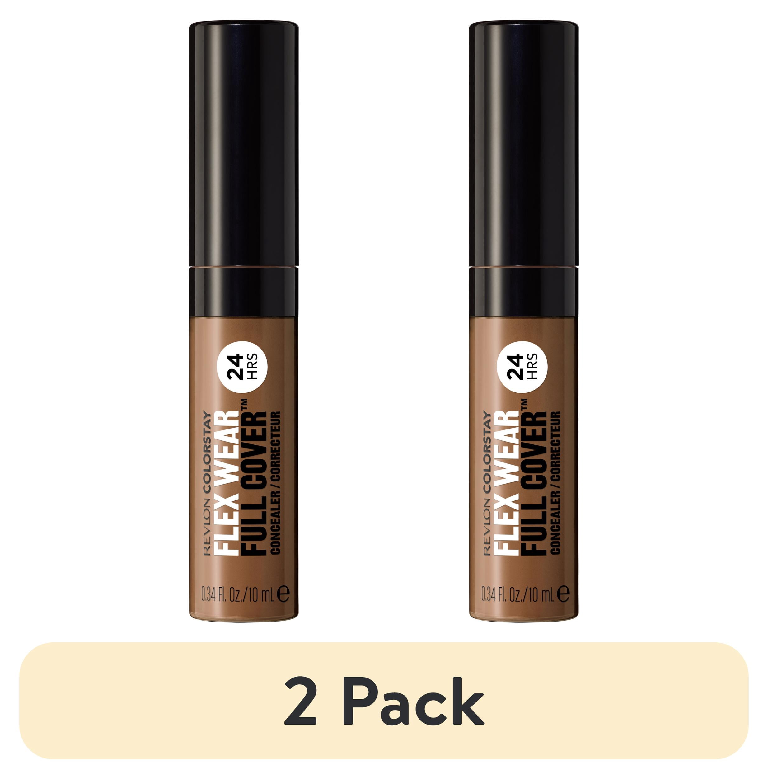 (2 pack) Revlon ColorStay Flex Wear Concealer, Full Coverage, 24HR Wear, 075 Hazelnut, 0.34 fl oz