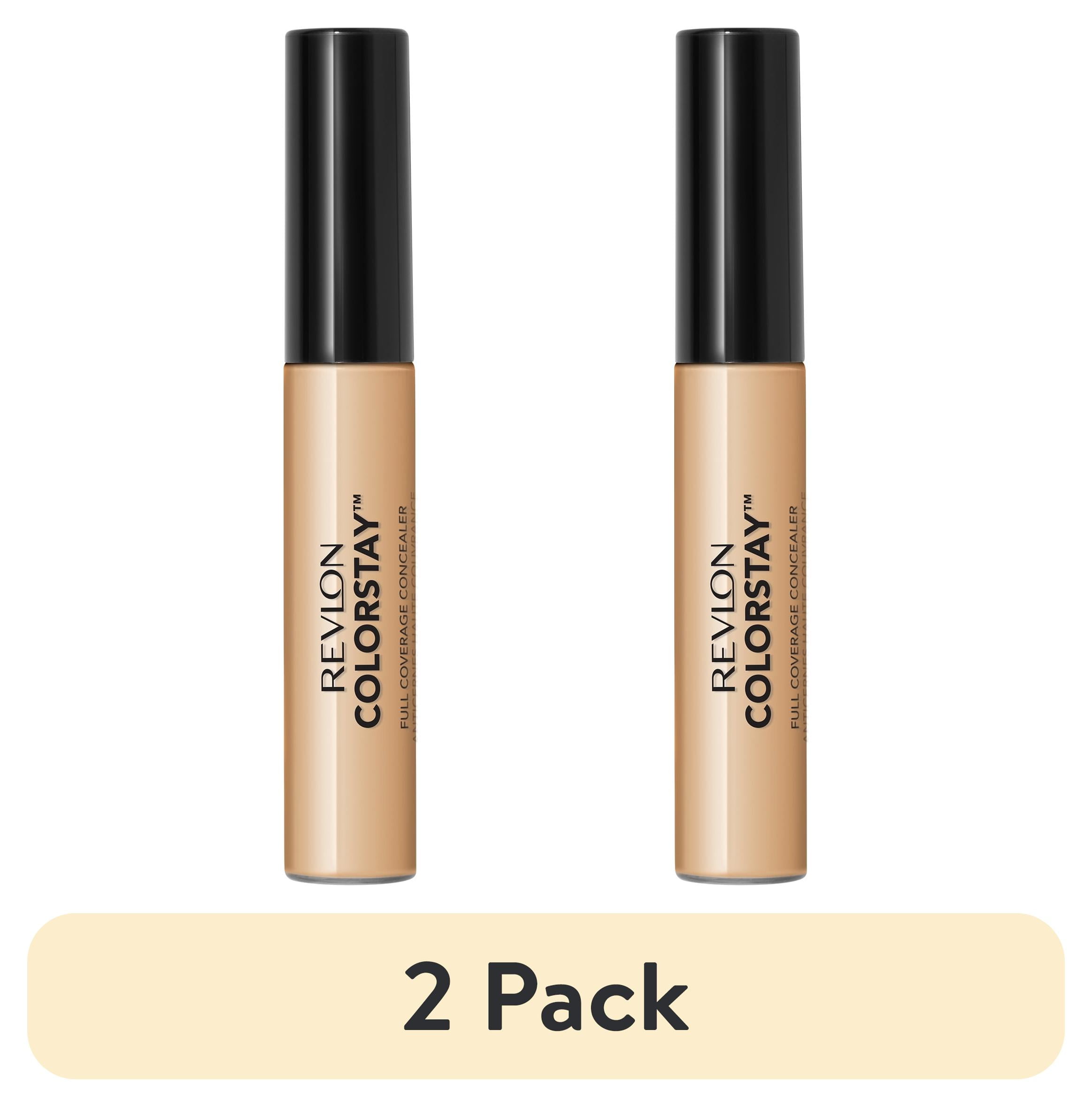 (2 pack) Revlon ColorStay Liquid Concealer Makeup, Full Coverage, 040 Medium, 0.21 fl oz