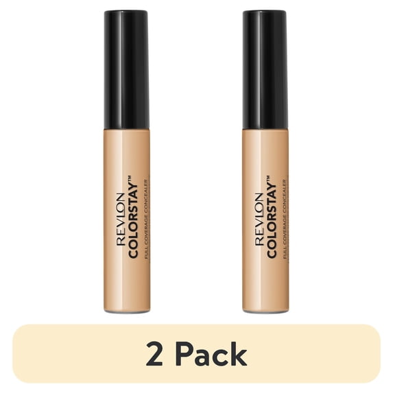 (2 pack) Revlon ColorStay Liquid Concealer Makeup, Full Coverage, 040 Medium, 0.21 fl oz