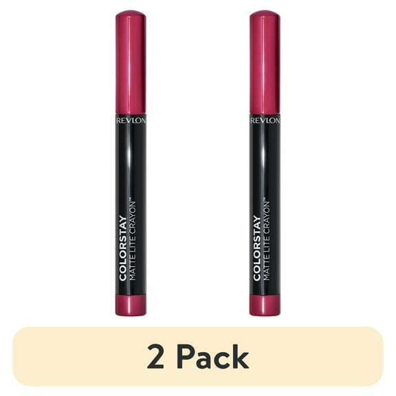(2 pack) Revlon ColorStay Matte Lite Crayon Lightweight Lipstick, 011 Lifted