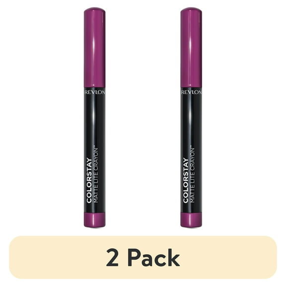 (2 pack) Revlon ColorStay Matte Lite Crayon Lightweight Lipstick, 005 Sky High