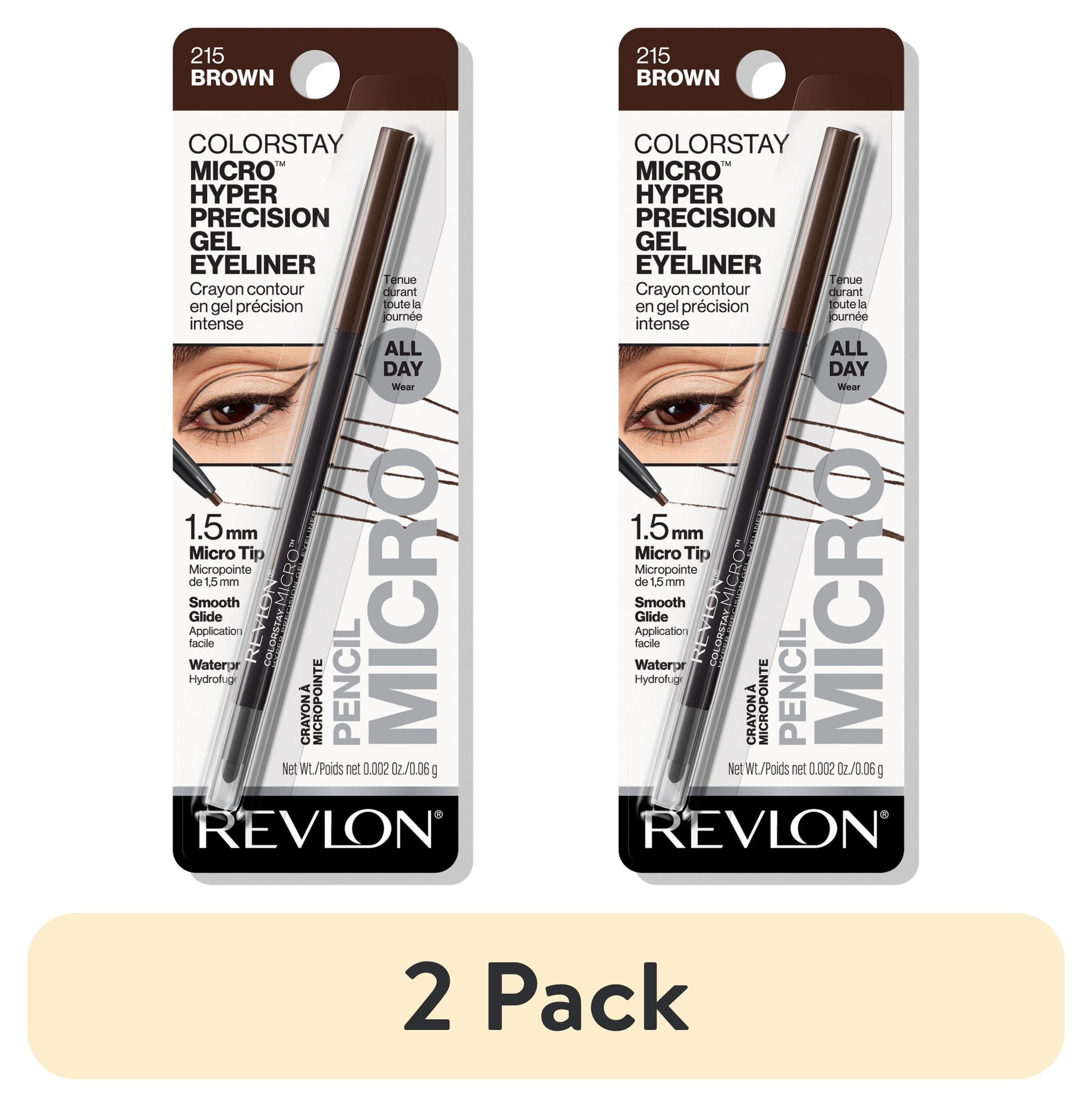 (2 pack) Revlon ColorStay Micro™ Hyper Precision Gel Eyeliner, 215 Brown, 0.002 oz