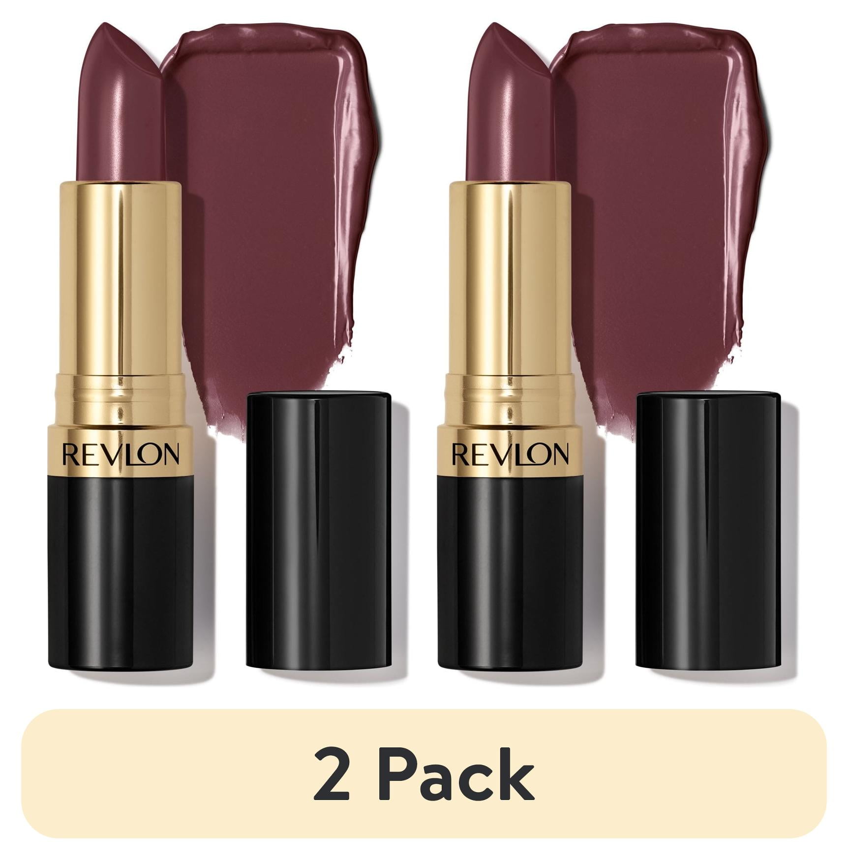 (2 pack) Revlon Super Lustrous Creme Lipstick, Creamy Formula, 045 Naughty Plum, 0.15 oz