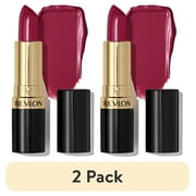 2 pack Revlon Super Lustrous Creme Lipstick, Creamy Formula, 046 Bombshell Red, 0.15 oz