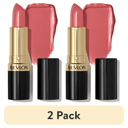 (2 pack) Revlon Super Lustrous Creme Lipstick, Creamy Formula, 415 Pink in the Afternoon, 0.15 oz