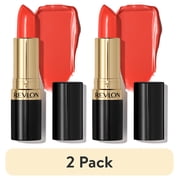 2 pack Revlon Super Lustrous Creme Lipstick, Creamy Formula, 677 Siren, 0.15 oz