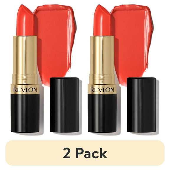 (2 pack) Revlon Super Lustrous Creme Lipstick, Creamy Formula, 677 Siren, 0.15 oz