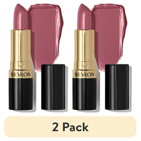 (2 pack) Revlon Super Lustrous Creme Lipstick, Creamy Formula, 764 On the Mauve, 0.15 oz