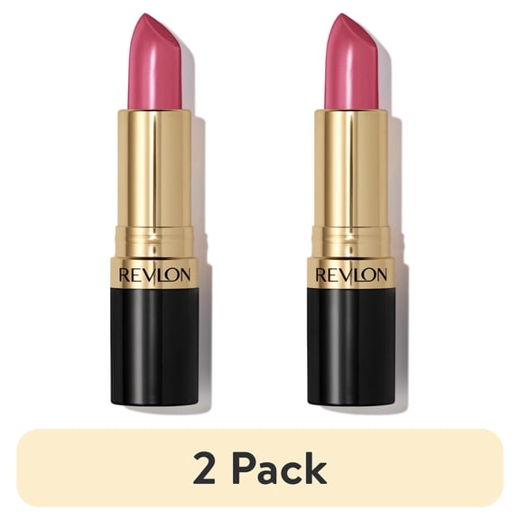 (2 pack) Revlon Super Lustrous Creme Lipstick, Creamy Formula, 805 Candied Rose, 0.15 oz