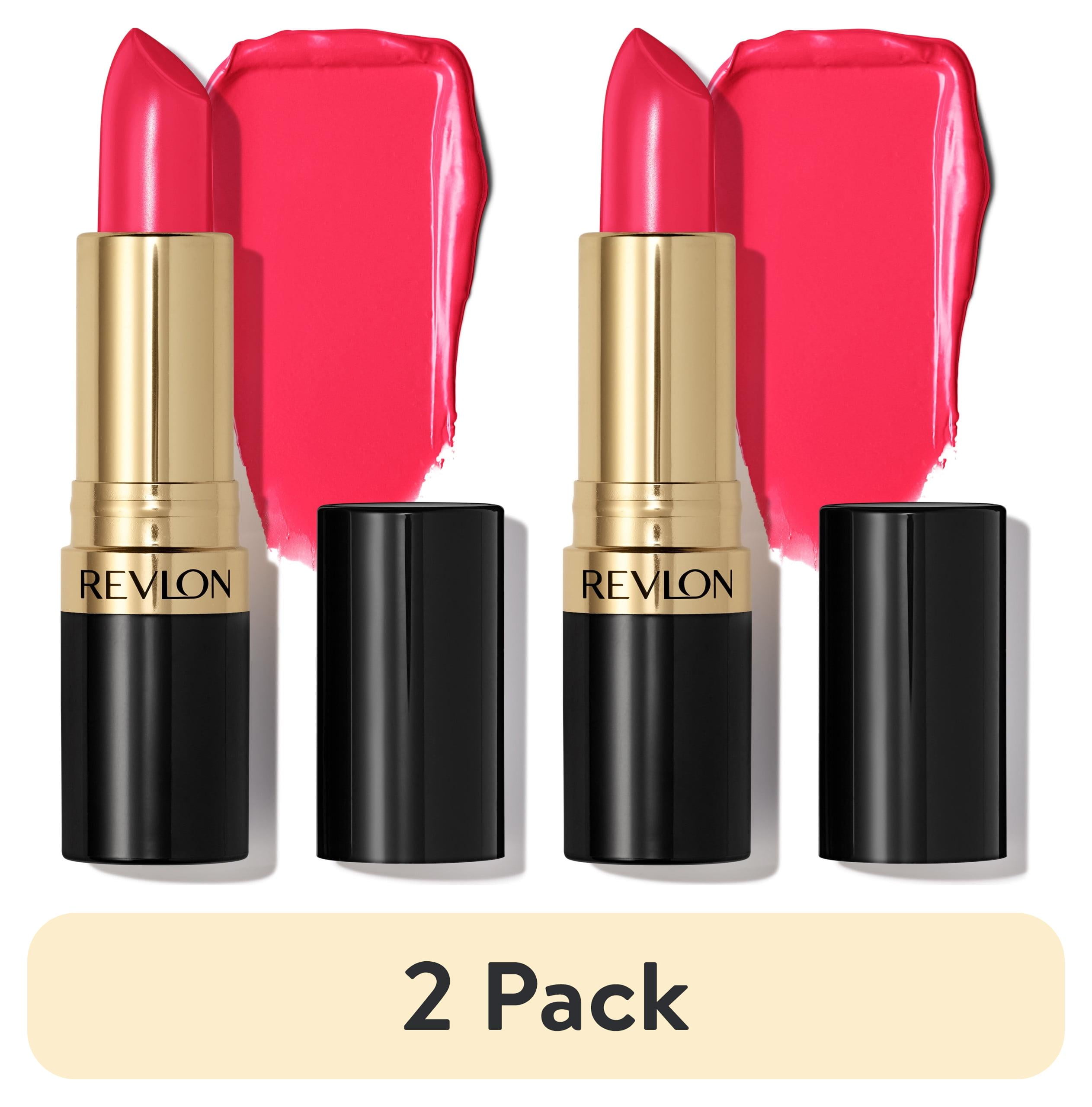 (2 pack) Revlon Super Lustrous Creme Lipstick, Creamy Formula, 806 Electric Melon, 0.15 oz