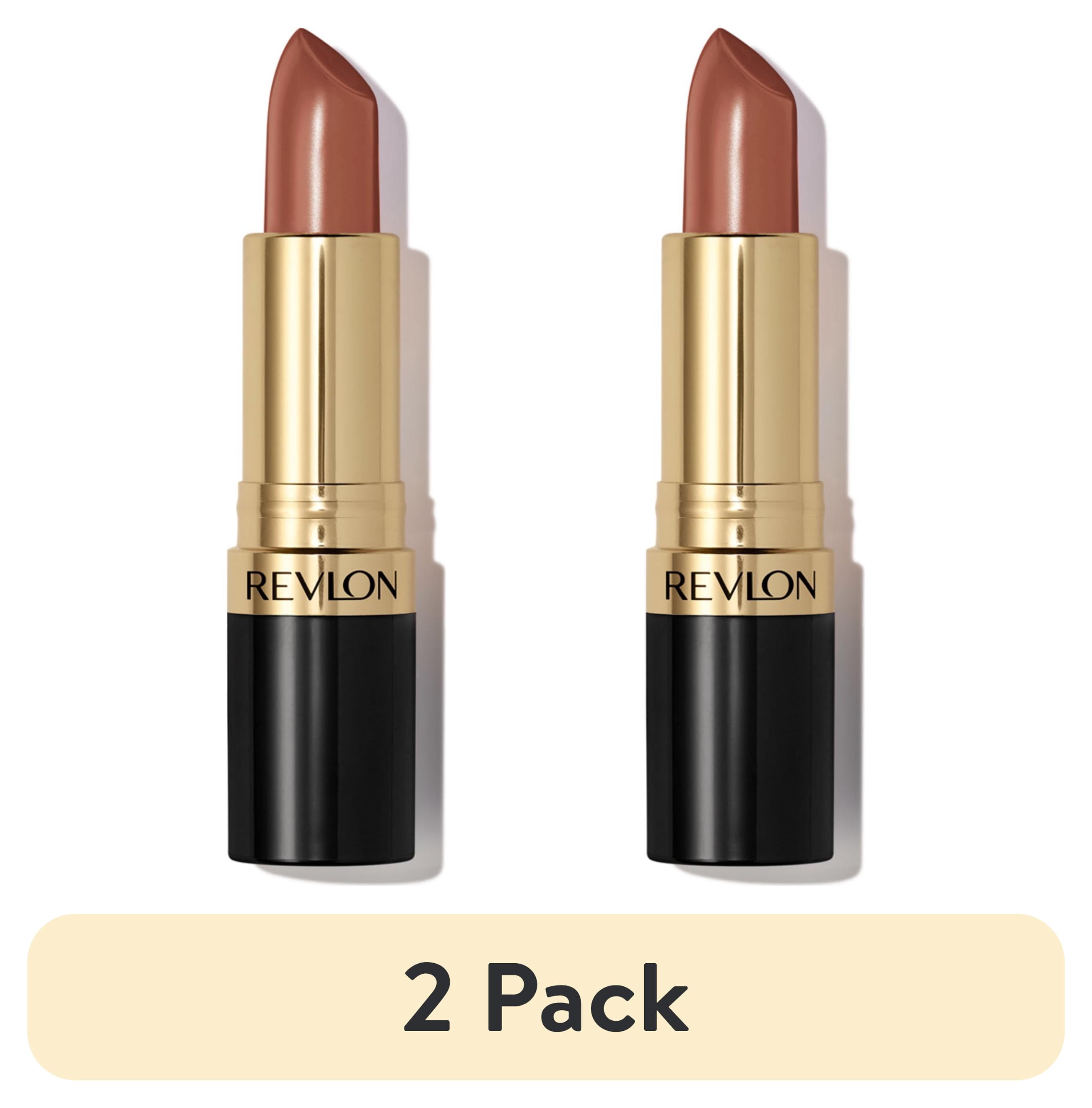(2 pack) Revlon Super Lustrous Creme Lipstick, Creamy Formula, 803 Whiskey Business, 0.15 oz