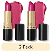 2 pack Revlon Super Lustrous Pearl Lipstick, Creamy Formula, 657 Fuchsia Fusion, 0.15 oz