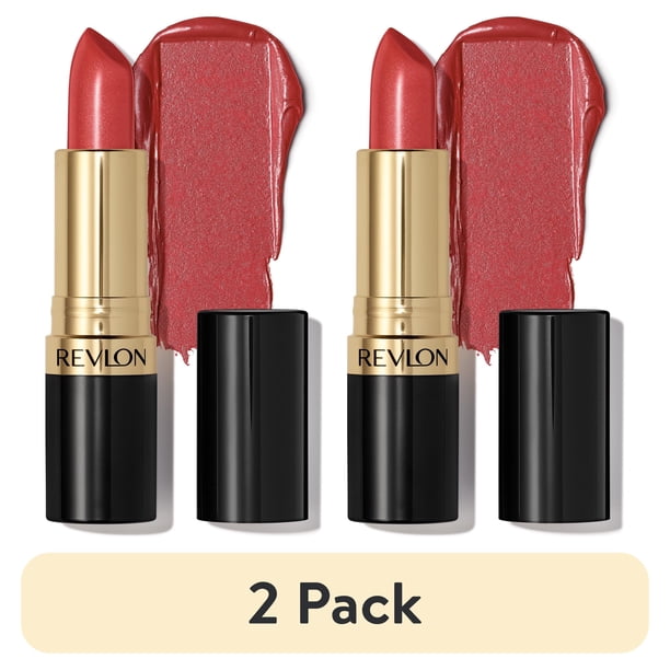 2 pack) Revlon Super Lustrous Pearl Lipstick, Creamy Formula, 808