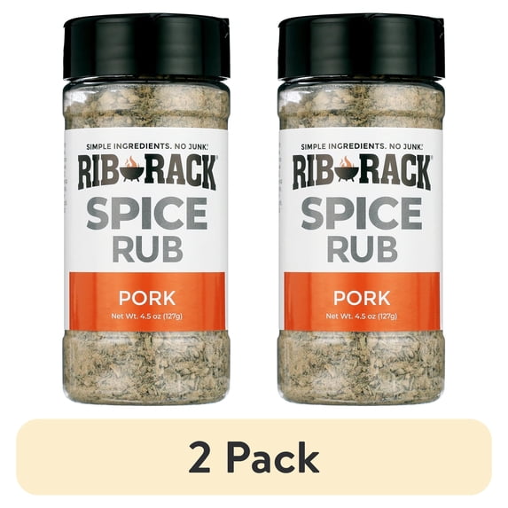 (2 pack) Rib Rack Pork Spice Rub, 4.5 oz.