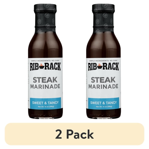 (2 pack) Rib Rack Steak Marinade, 14 oz.