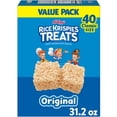 thumbnail image 1 of 2 pack Rice Krispies Treats Original Chewy Crispy Marshmallow Squares, Snacks Value Pack, 31.2 oz, 40 Count, 1 of 5