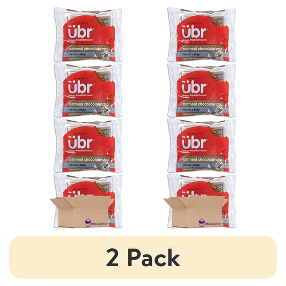 (2 pack) Rich's Ubr Oatmeal Chocolate Chip Granola Cookie Bars School Snacks | 2.2 Ounce | Pack of 12