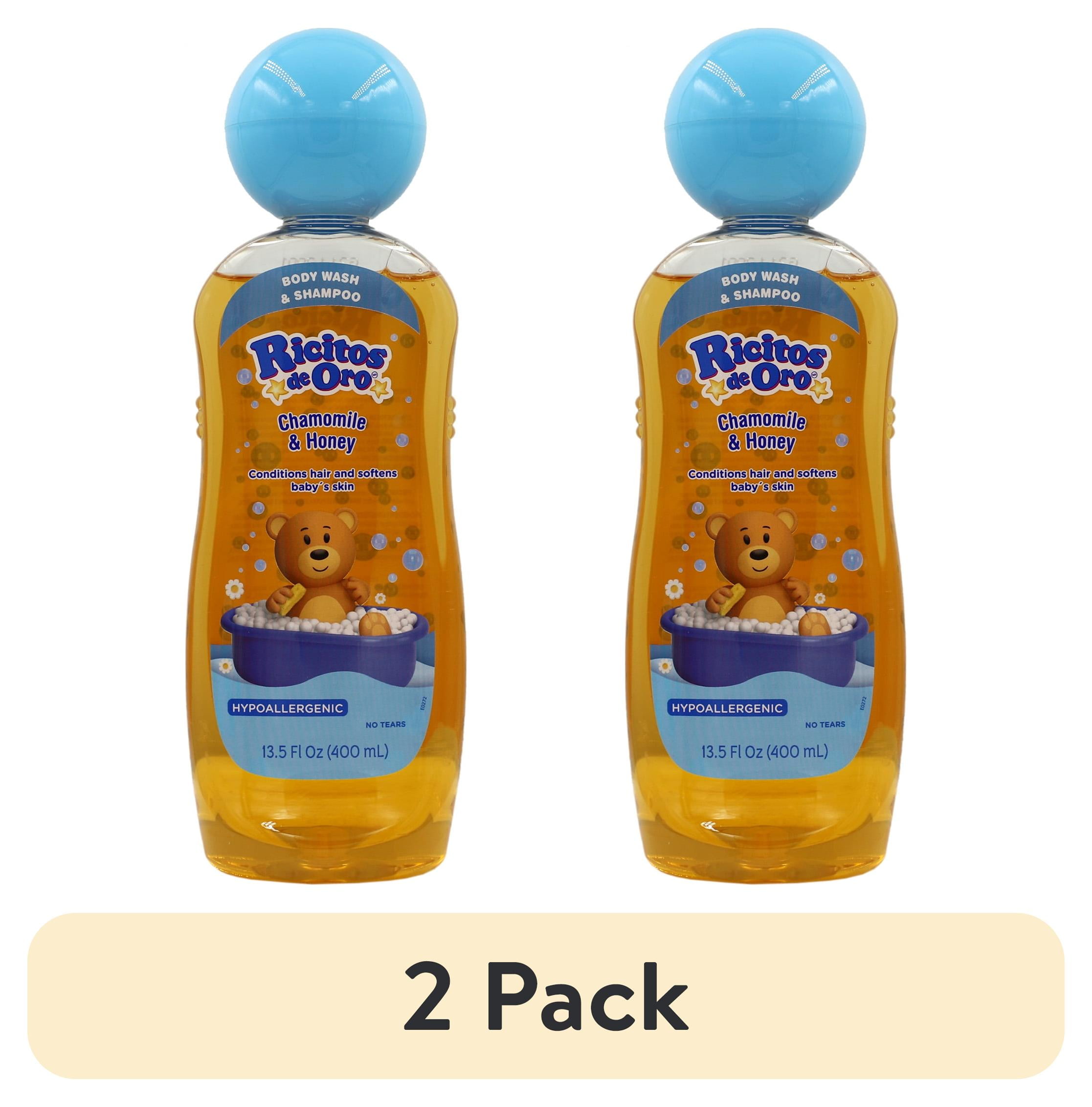 (2 pack) Ricitos De Oro 2 in 1 Baby Hair and Body Wash Shampoo, 13.5 fl oz