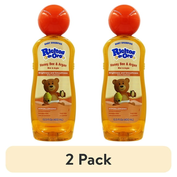(2 pack) Ricitos De Oro Honey Bee Baby Shampoo, 13.5 fl oz (Champu de Bebe)