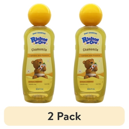 (2 pack) Ricitos de Oro Chamomile Baby Cleansing Shampoo, 16.9 fl. oz Bottle