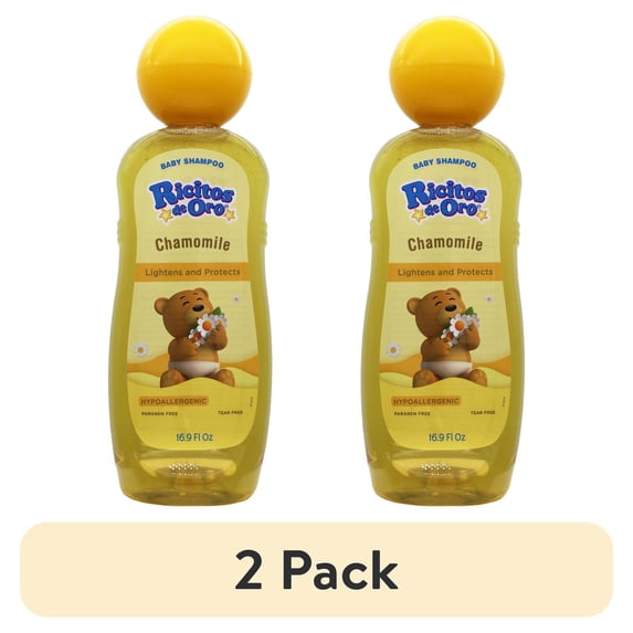 (2 pack) Ricitos de Oro Chamomile Baby Cleansing Shampoo, 16.9 fl. oz Bottle