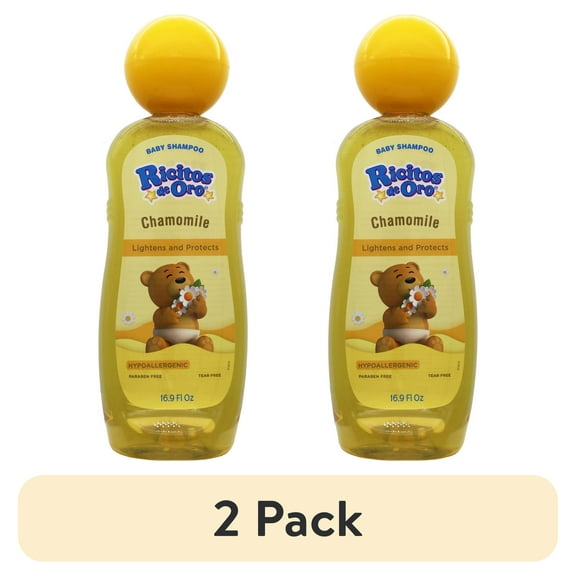 (2 pack) Ricitos de Oro Chamomile Baby Cleansing Shampoo, 16.9 fl. oz Bottle
