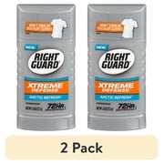 2 pack Right Guard Xtreme Defense Solid Antiperspirant & Deodorant for Men, Arctic Refresh, 2.6 oz.
