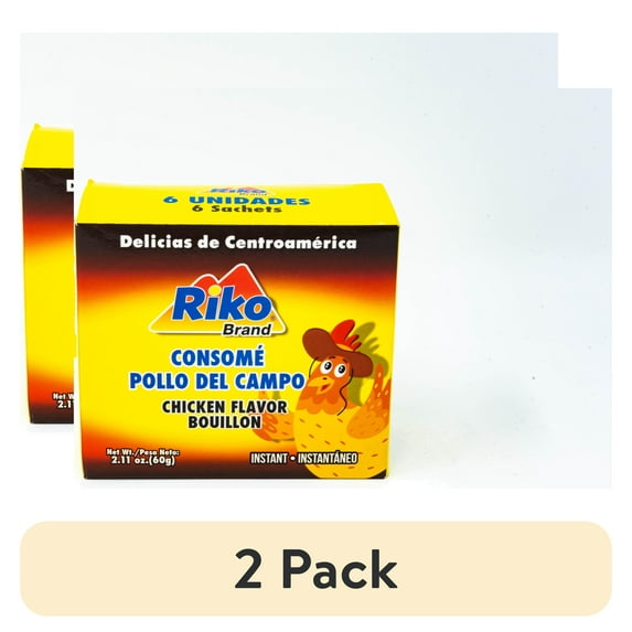 (2 pack) Riko Chicken Sazon Seasoning by Iberia Foods, 14 oz