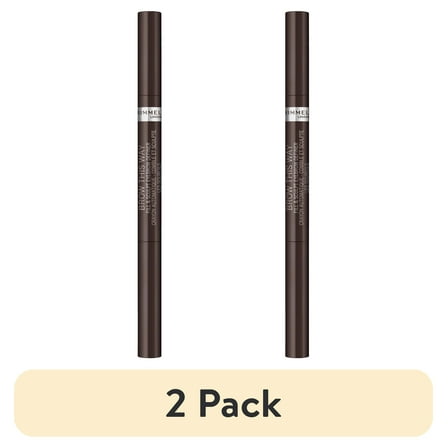(2 pack) Rimmel Brow This Way Fill & Sculpt Eyebrow Definer, Medium Brown 002, 0.01 oz
