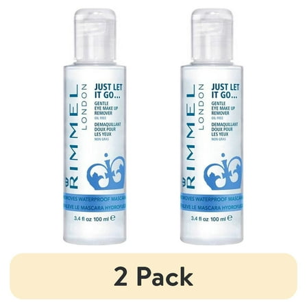 (2 pack) Rimmel Just Let it Go Gentle Eye Makeup Remover, 3.4 fl oz