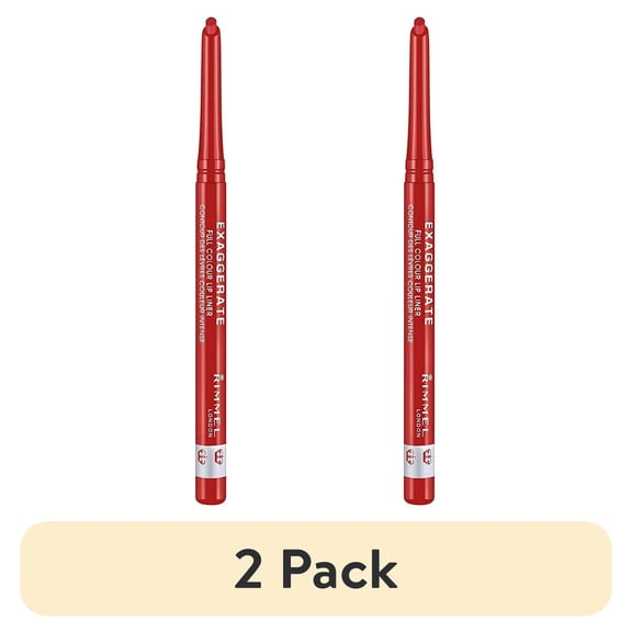 (2 pack) Rimmel London, Exaggerate Automatic Lip Liner 104 Call Me Crazy