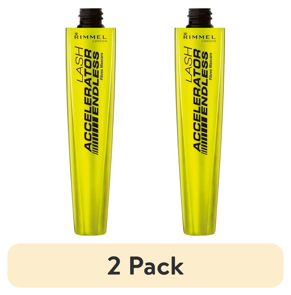 (2 pack) Rimmel London Lash Accelerator Mascara, Black, 0.23 oz