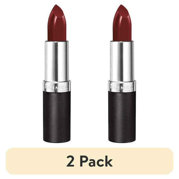 (2 pack) Rimmel London Lasting Finish Lipstick, Red-y?, 0.14 oz