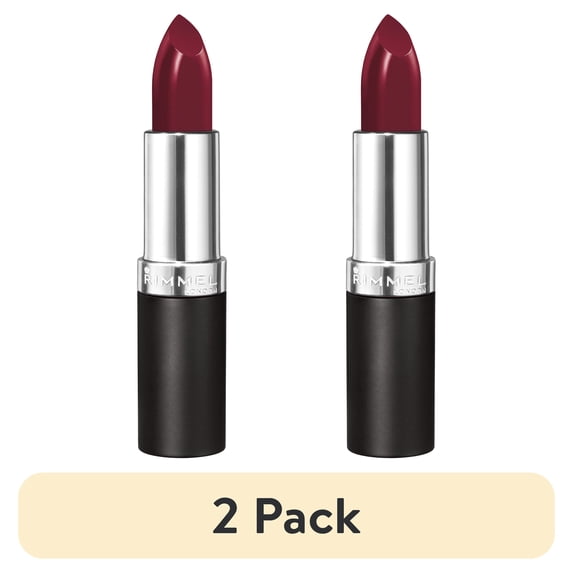 (2 pack) Rimmel London Long-Lasting Matte Lipstick, Berry Misschief